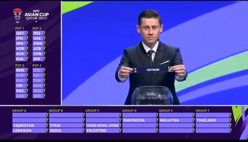Сборная Вьетнама вошла в группу D.