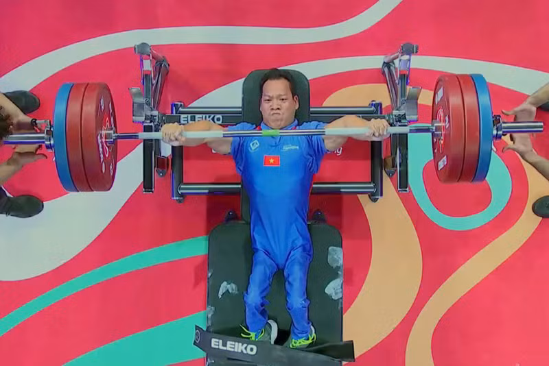 Ле Ван Конг в ходе соревнования. Фото: МПК