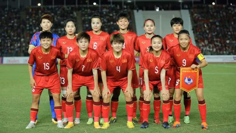 Стартовый состав вьетнамской команды в финале 32-х Игр Юго-Восточной Азии. Фото: Федерация футбола Вьетнама