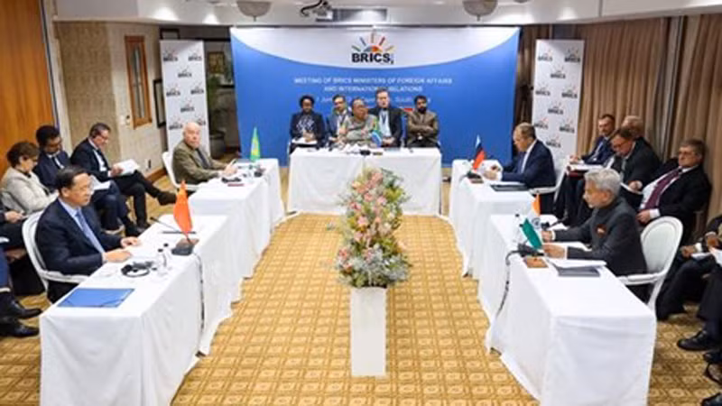 Заседание совета министров иностранных дел стран-участниц БРИКС в Кейптауне (ЮАР), 1 июня 2023 г. Фото: AFP/ВИА