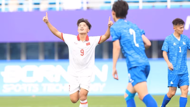 Куок Вьет забил гол на 3-й минуте. Фото: VOV