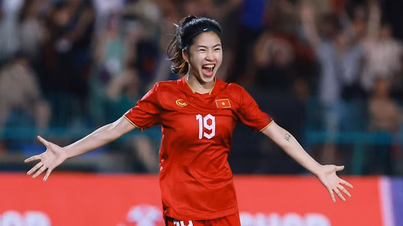 Нападающая Нгуен Тхи Тхань Ня.