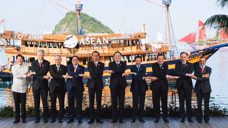 Руководители стран АСЕАН на 42-м саммите АСЕАН, 10 мая 2023 г.