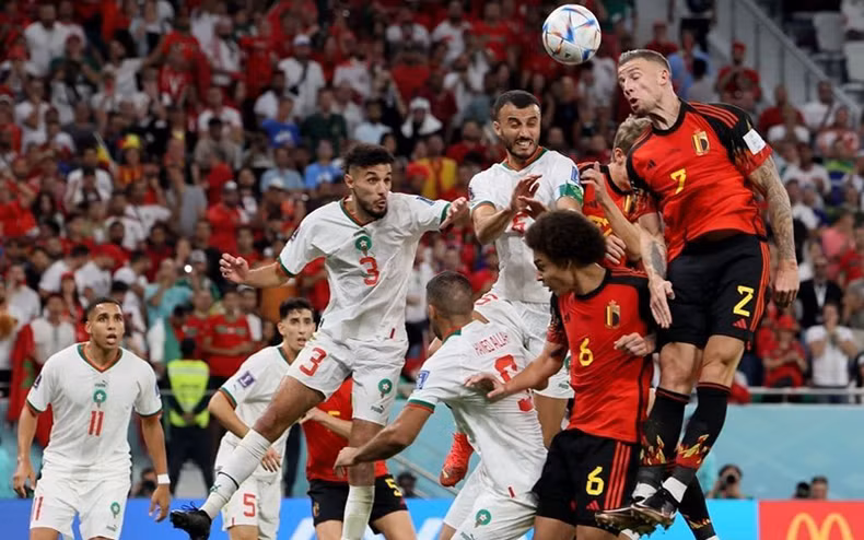 Сборная Марокко обыграла сборную Бельгии со счетом 2:0.