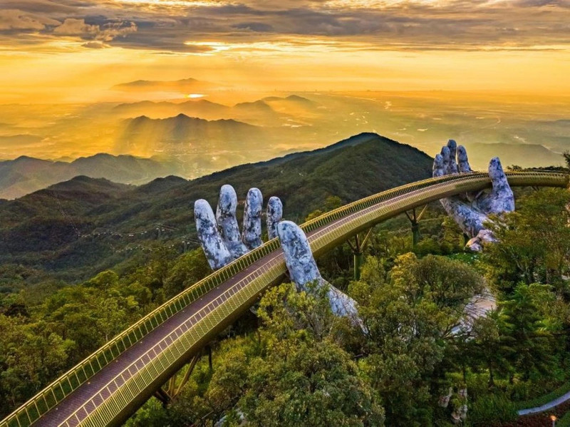 Золотой мост в Дананге. Фото: baoquocte.vn