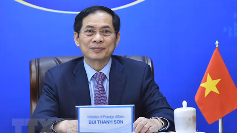 Министр иностранных дел Буй Тхань Шон. Фото: ВИА