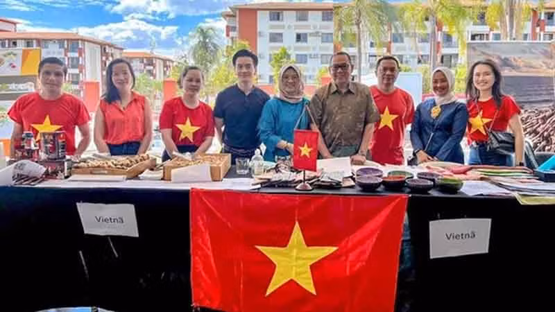 Вьетнамский стенд на ярмарке. Фото: baoquocte.vn