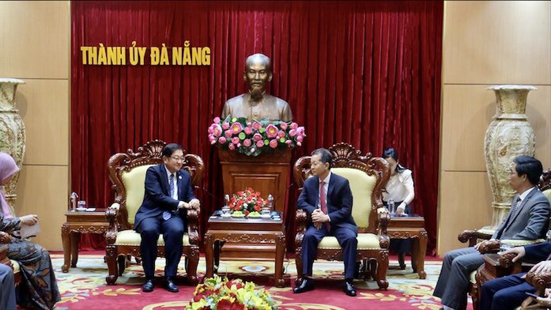Общий вид приема. Фото: danang.gov.vn