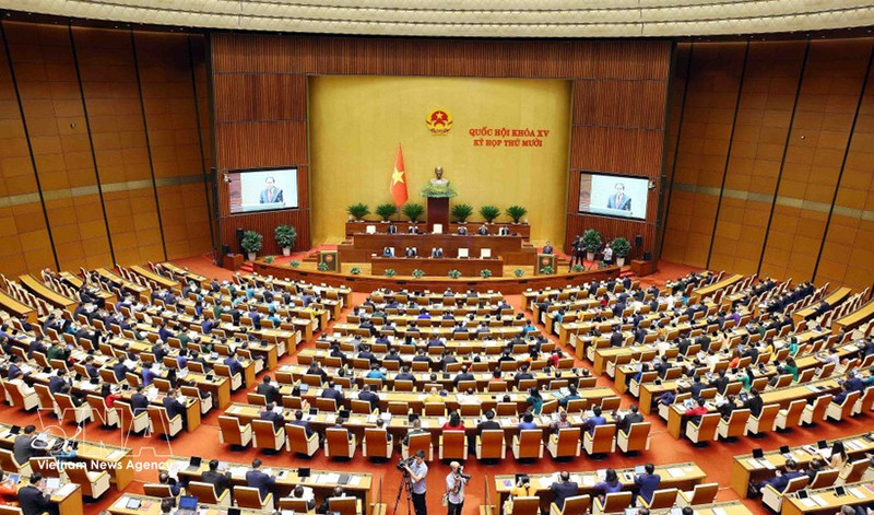 Общий вид торжественного открытия 10-й сессии Национального собрания XV созыва. Фото: ВИА