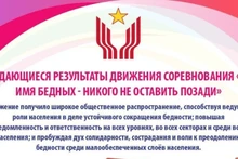Выдающиеся результаты движения соревнования «Во имя бедных - никого не оставить позади»