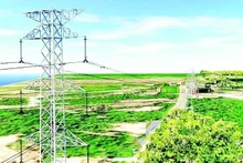 Модель линии электропередачи, подключенной к трансформаторной подстанции 220/110 кВ Фукуок.