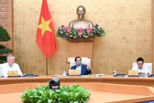 Премьер-министр Фам Минь Тьинь председательствует на конференции.