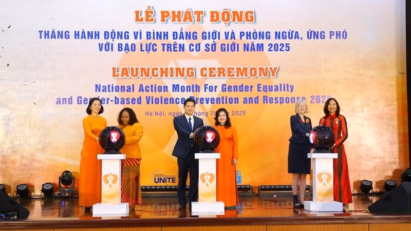 Церемония запуска Месяца действий ради гендерного равенства 2025 года. Фото: VGP