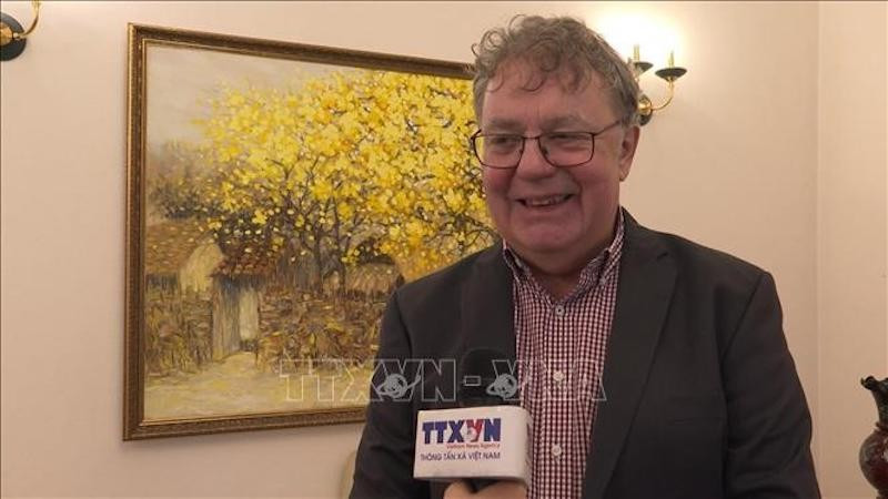 Председатель Германской коммунистической партии Патрик Кебеле. Фото: ВИА