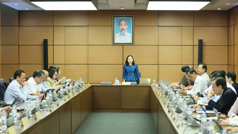 Депутаты НС обсуждают в группе. Фото: Зюи Линь