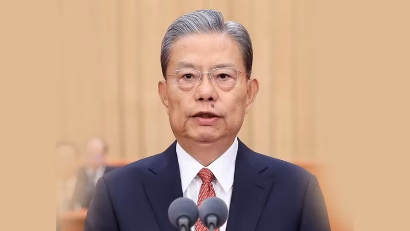 Председатель Постоянного комитета ВСНП Чжао Лэцзи. Фото: Синьхуа/ВИА