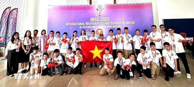 Вьетнамская команда школьников на IMSO-22. 