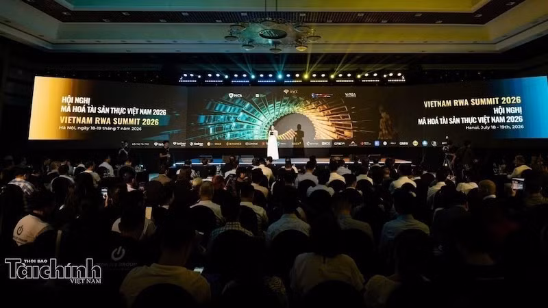 Конференция Vietnam RWA Summit 2026, посвящённая токенизации реальных активов, проходит 18–19 июля. Фото: thoibaotaichinhvietnam.vn