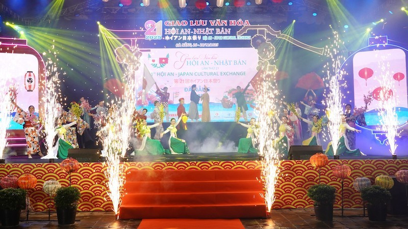 Культурный обмен Хойан – Япония является символическим мероприятием, отражающим исторические связи между Японией и Вьетнамом. Фото: danang.gov.vn