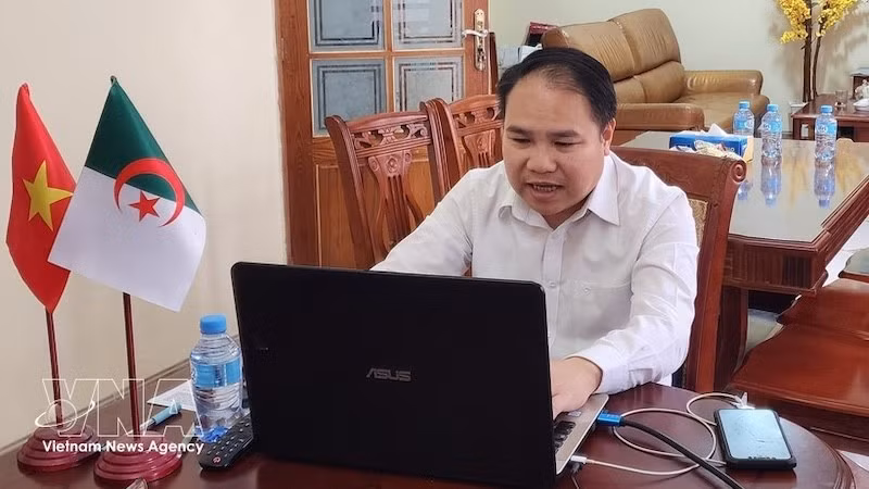 Торговый советник Торгового представительства Вьетнама в Алжире Хоанг Дык Ньуан. Фото: ВИА