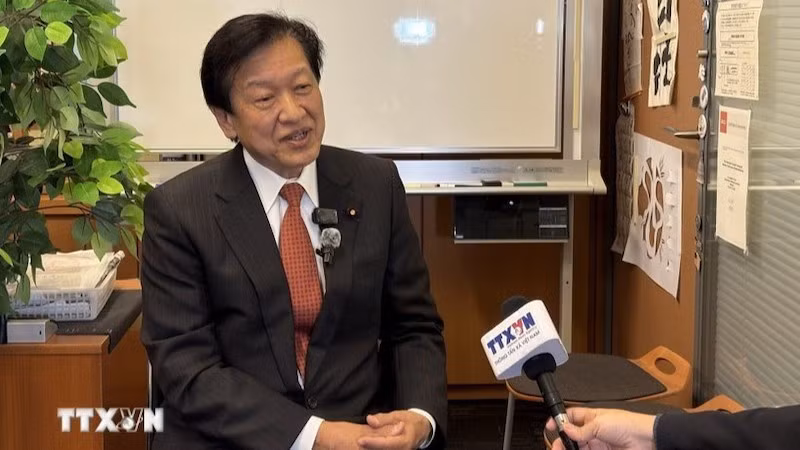 Глава Международного бюро Либерально-демократической партии Японии Ямагути Цуеси. Фото: ВИА