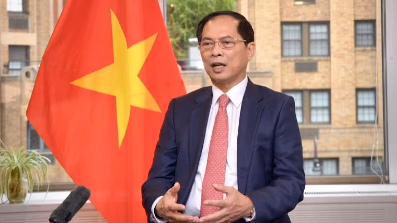 Министр иностранных дел Буй Тхань Шон. Фото: МИД Вьетнама