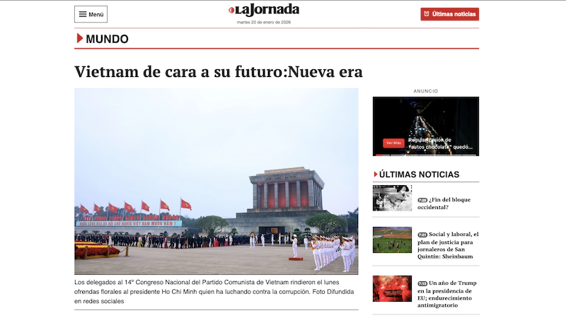 Статья, опубликованная на сайте газеты La Jornada.