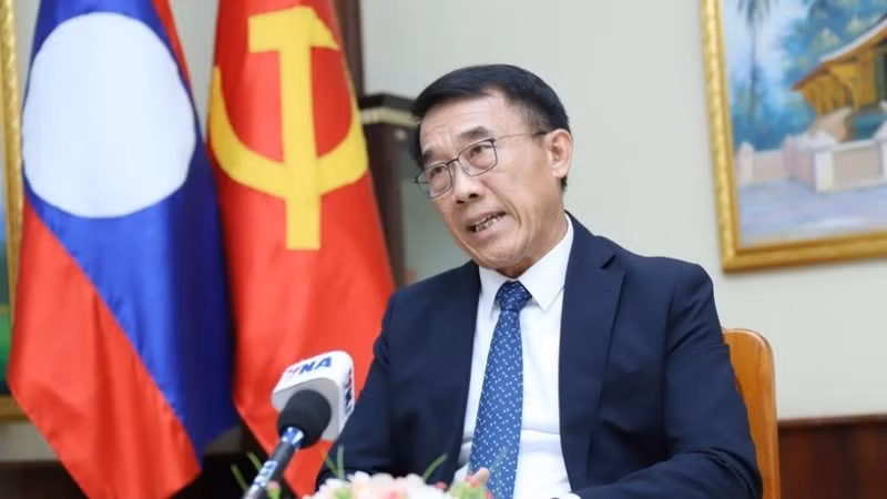 Глава Отдела ЦК НРПЛ по внешним связям Бунлыа Фанданоувонг. Фото: ВИА