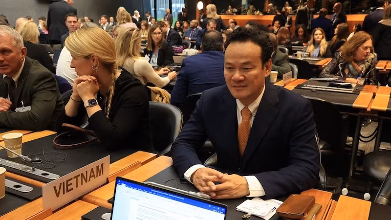 Посол Май Фан Зунг, глава Постоянной миссии Вьетнама в Женеве, на мероприятии. Фото: ВИА