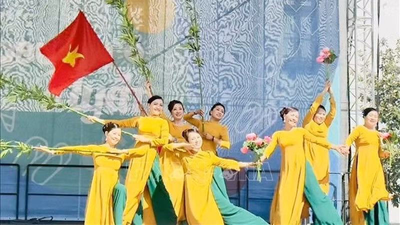 Художественное представление на Днях вьетнамской культуры в Будапеште, Венгрия. Фото: ВИA