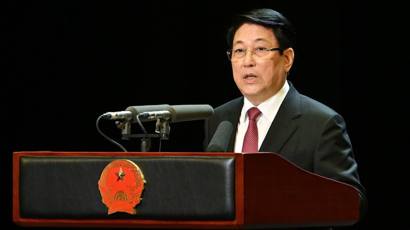 Президент Лыонг Кыонг выступает на церемонии. Фото: Тхюи Нгуен