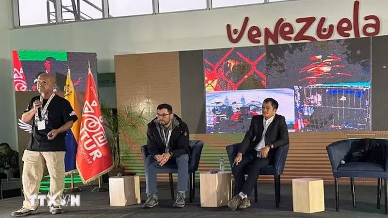 Член вьетнамской делегации выступает на дискуссии. Фото: ВИА