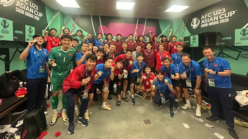 Национальная сборная Вьетнама U23 по футболу. Фото: VGP