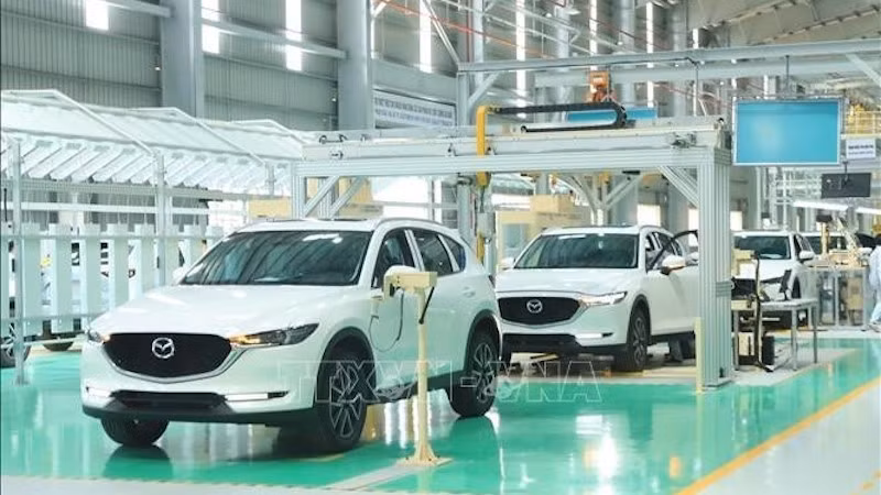 Цеха сборки легковых автомобилей корпорации THACO в Открытая экономическая зона Тюлай, город Дананг. Фото: ВИА