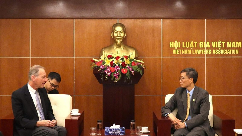 Вьетнам стремится к расширению обмена информацией с Германией по вопросам построения правового государства. (Фото: Ассоциация юристов Вьетнама)