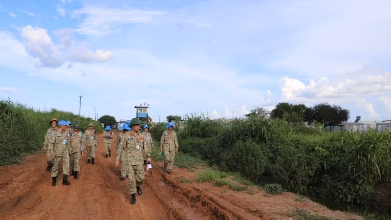 Инженерно-саперный отряд № 4 и приступил к работе в составе Временных сил ООН по обеспечению безопасности в Абьее.