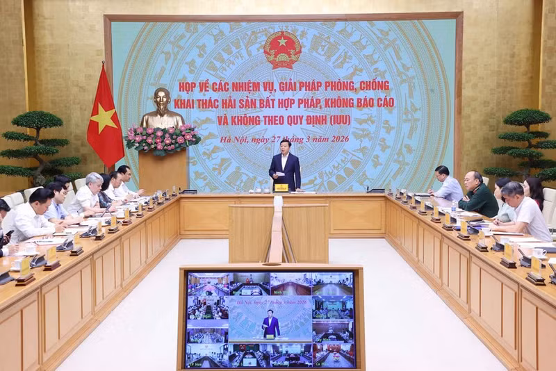 Заместитель Премьер-министра Чан Хонг Ха председательствует на заседании. (Фото: ВИА)