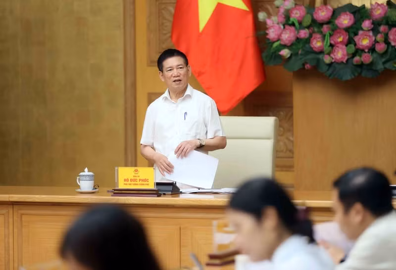 Заместитель премьер-министра Хо Дык Фок председательствует на заседании Руководящего комитета. (Фото: ВИА)