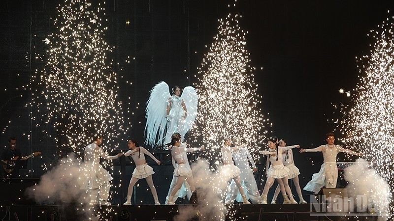 Выступление на церемонии открытия Международного музыкального фестиваля города Хошимин Hozo. (Фото: nhandan.vn)