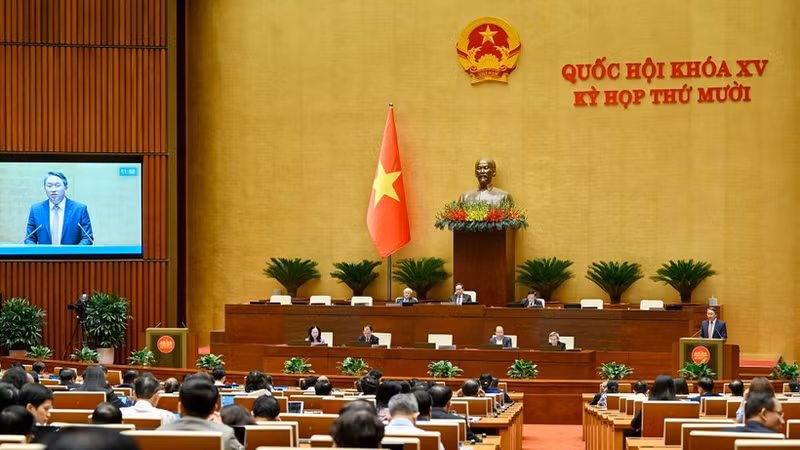 Пленарное заседание в первой половине дня 11 ноября. (Фото: Тхюи Нгуен)