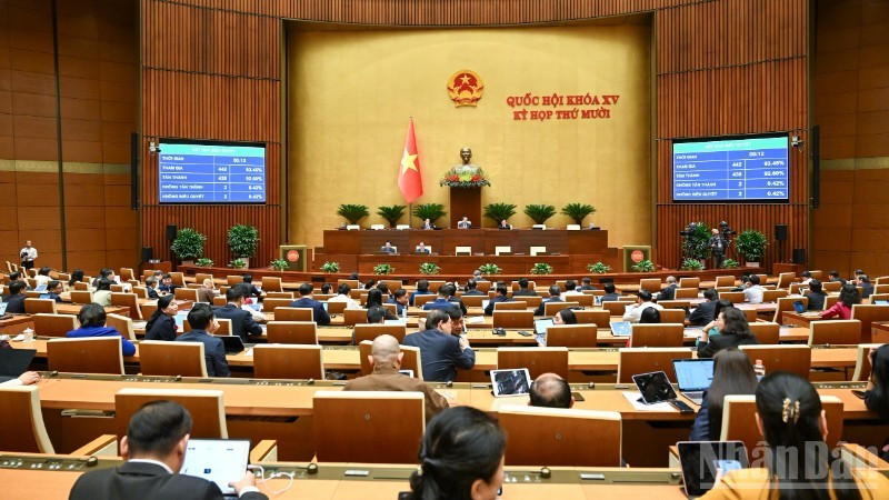 Заседание Национального собрания в зале. (Фото: Зюи Линь)