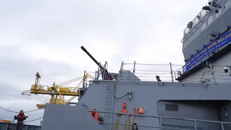 Вооружение учебного корабля ROKS Hansando. (Фото: tienphong.vn)