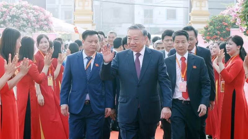 Генеральный секретарь ЦК КПВ То Лам на конференции. Фото: ВИА