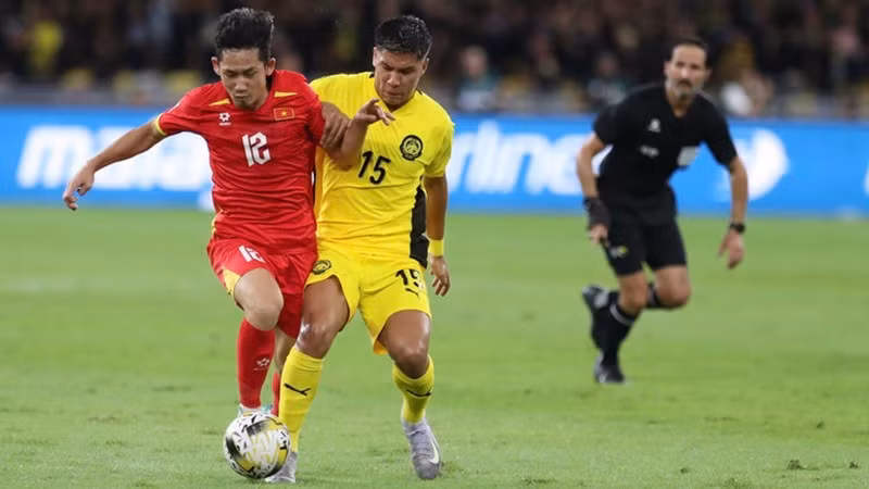 Поражение от сборной Малайзии привело к падению Вьетнама в рейтинге. Фото: Федерация футбола Вьетнама