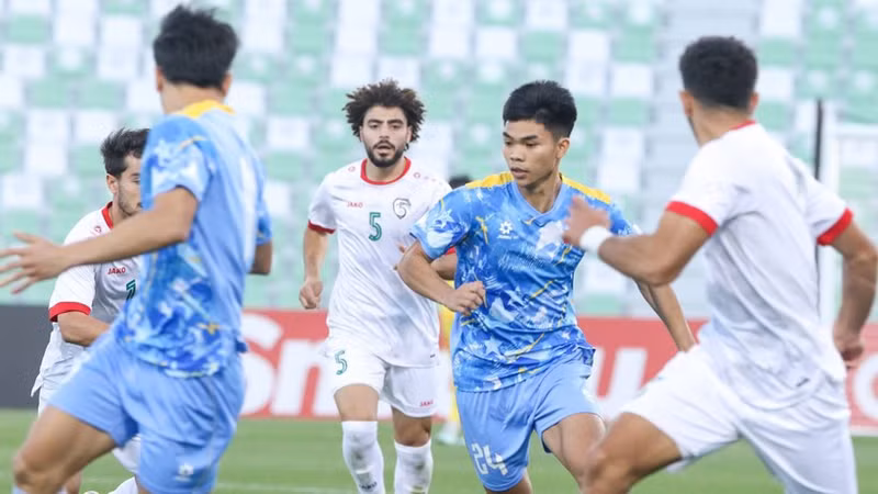 Нгуен Ле Фат забил единственный гол за сборную Вьетнама. (Фото: Федерация футбола Вьетнама)