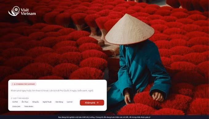 Национальная платформа Visit Vietnam.