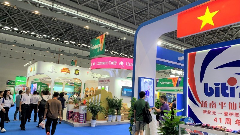 Вьетнамский стенд на крупной выставке в Китае.