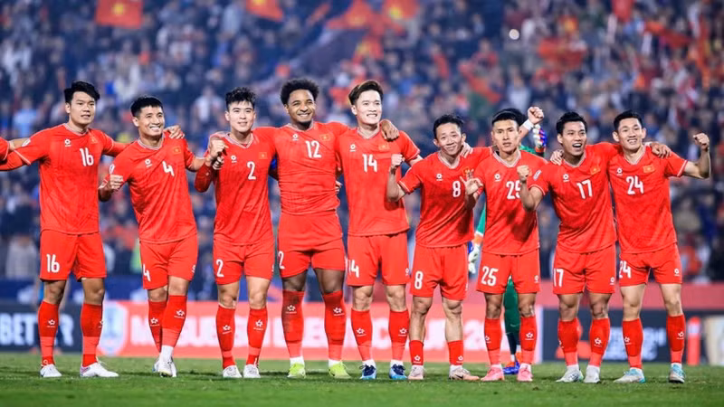 Сборная Вьетнама улучшила свою позицию в рейтинге ФИФА. (Фото: Федерация футбола Вьетнама)