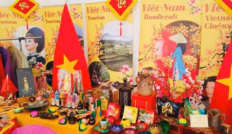 Вьетнамская экспозиция на мероприятии. (Фото предоставлено Посольством Вьетнама в Марокко)