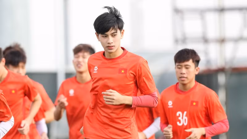 Юный нападающий Чан Зя Бао. (Фото: Федерация футбола Вьетнама)